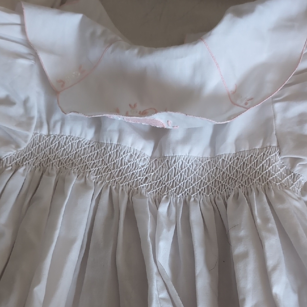 Elegant White Kids Bubble  pantaloons And Bonnet